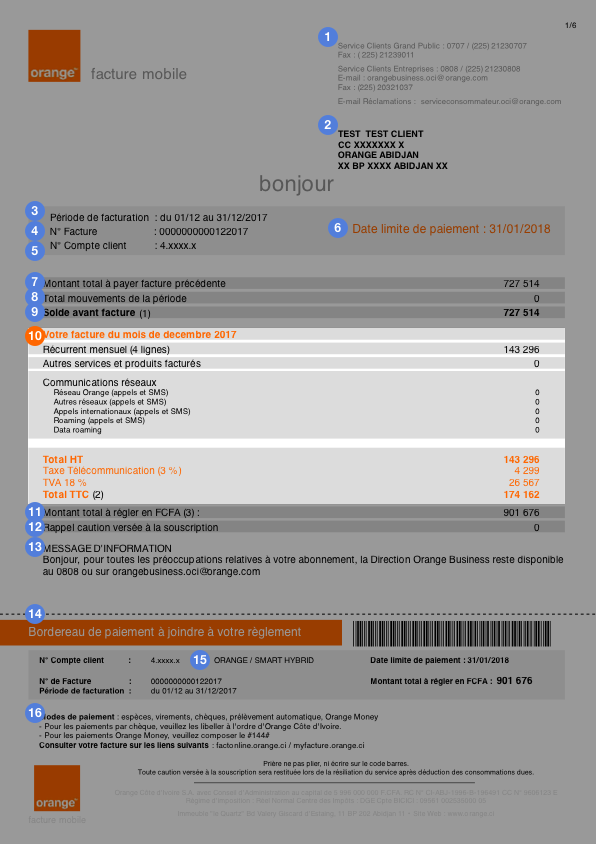 comment obtenir duplicata facture achat mobile orange